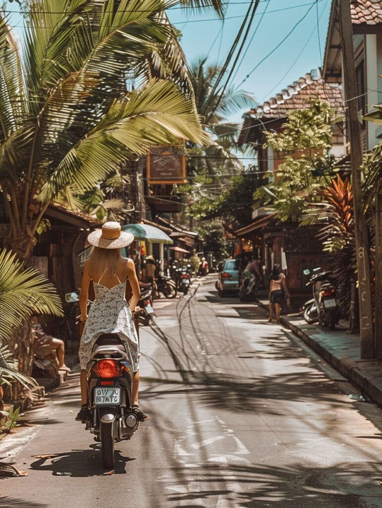Rue de seminyak à Bali